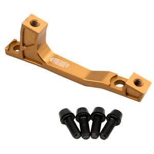 Freedom Coast Post Mount Brake Adapter 200mm+20 Champagne