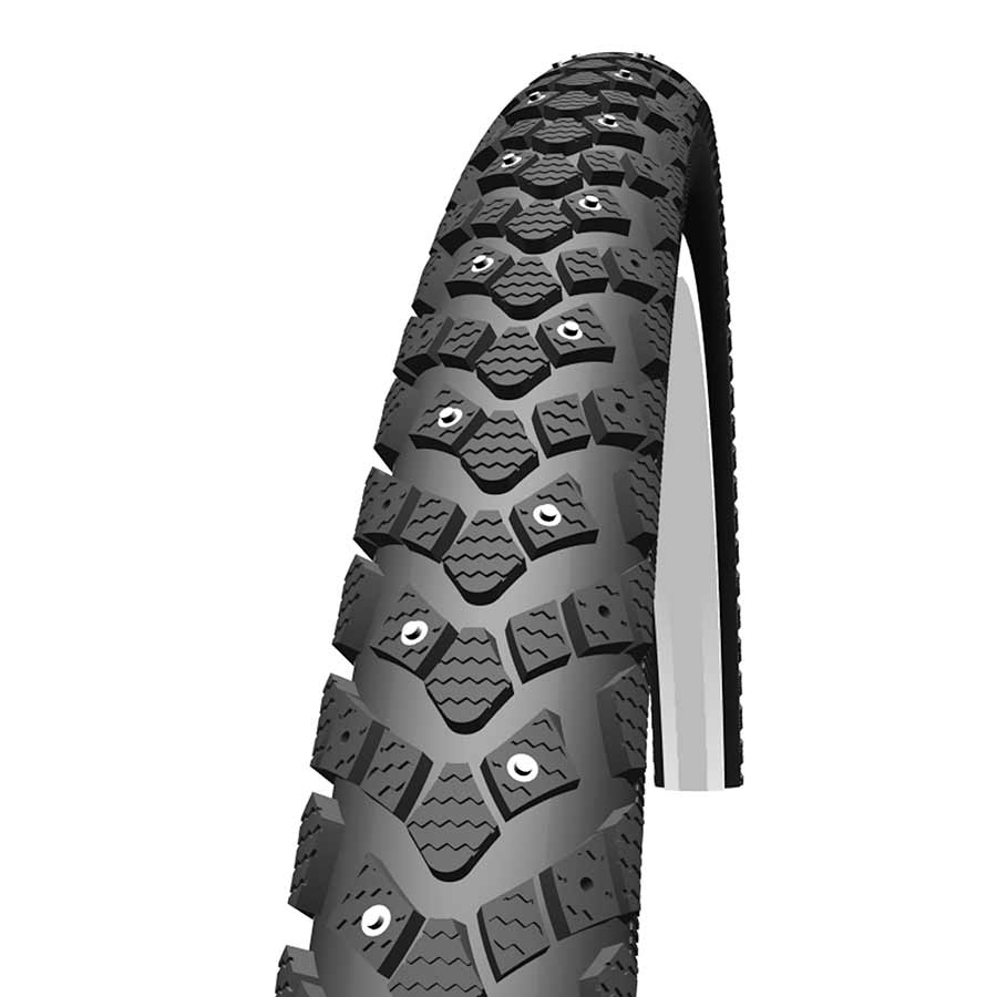 Schwalbe Winter Tire - 26 x 1.75, Clincher, Wire, Black, K-Guard, Winter, 100 Studs