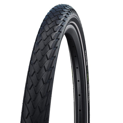 Schwalbe Green Marathon Tire - 26 x 2.00, Clincher, Wire, Black/Reflective, Performance Line, GreenGuard, TwinSkin, Addix