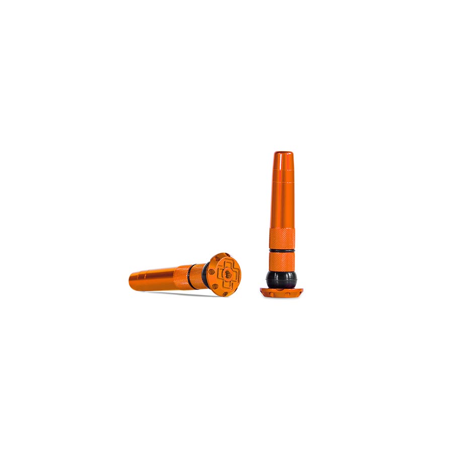 Muc-Off Stealth Tubeless Puncture Plugs Tire Repair Kit - Bar-End Mount, Orange, Pair