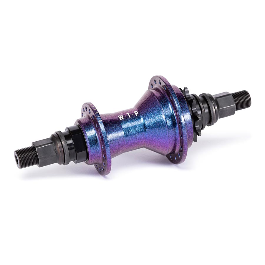We The People Hybrid Rear Hub - Freecoaster/cassette, 14mm, 36H, 9T, Right Side Drive Galactic Purple