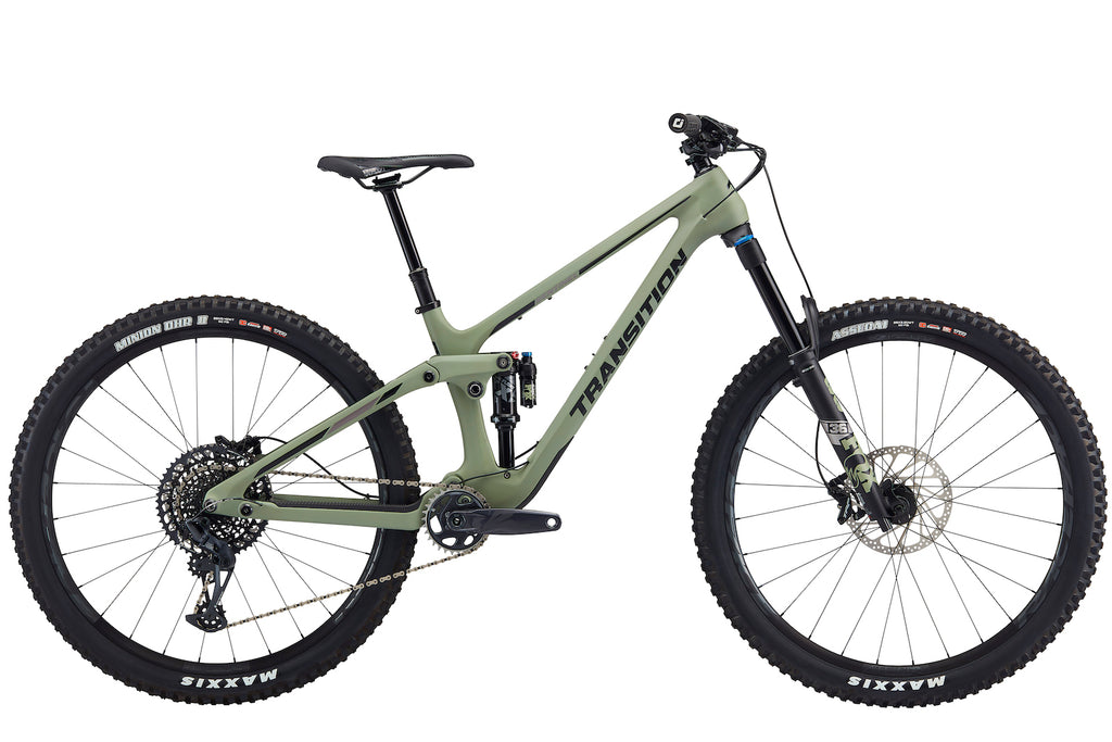 Transition Sentinel 29" Carbon Complete Bike - GX Build, Large, Misty Green