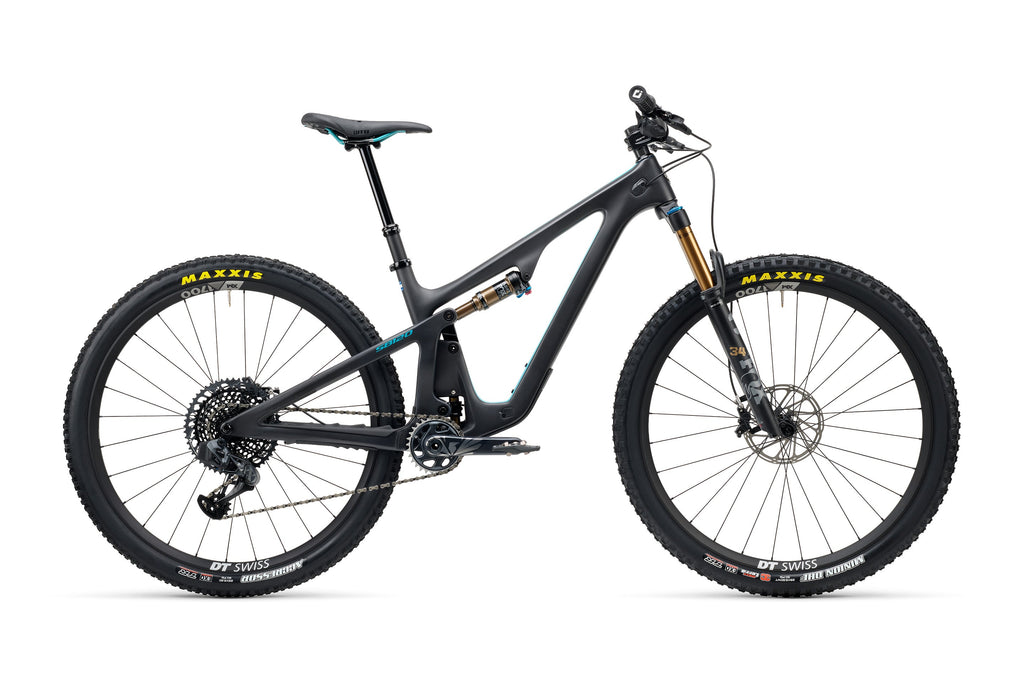 2023 Yeti SB120 Turq Series 29" Complete Mountain Bike - T3 Build, XX-Large Raw Carbon