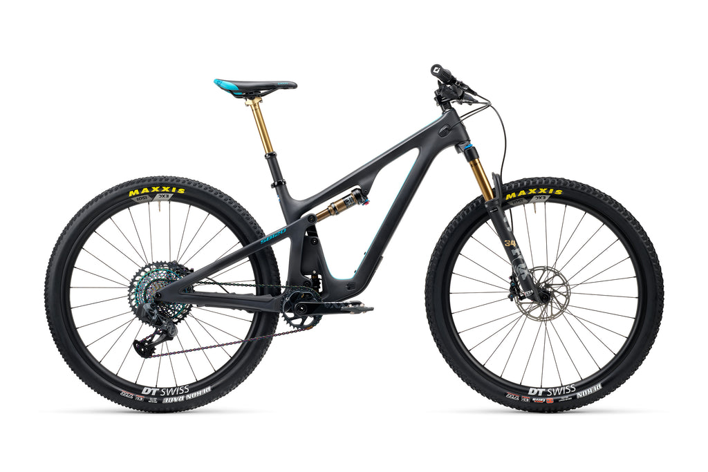 2023 Yeti SB120 Turq Series 29" Complete Mountain Bike - T4 Build, Large Raw Carbon