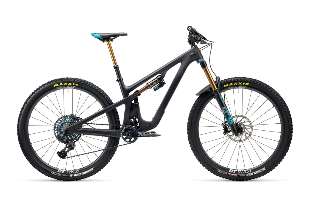 2023 Yeti SB140 Lunch Ride Turq Series 29" Complete Mountain Bike - TLR T4 Build, Small Raw Carbon