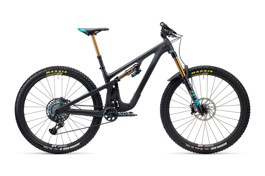 2023 Yeti SB140 Lunch Ride Turq Series 29" Complete Mountain Bike - TLR T4 Build, Medium Raw Carbon