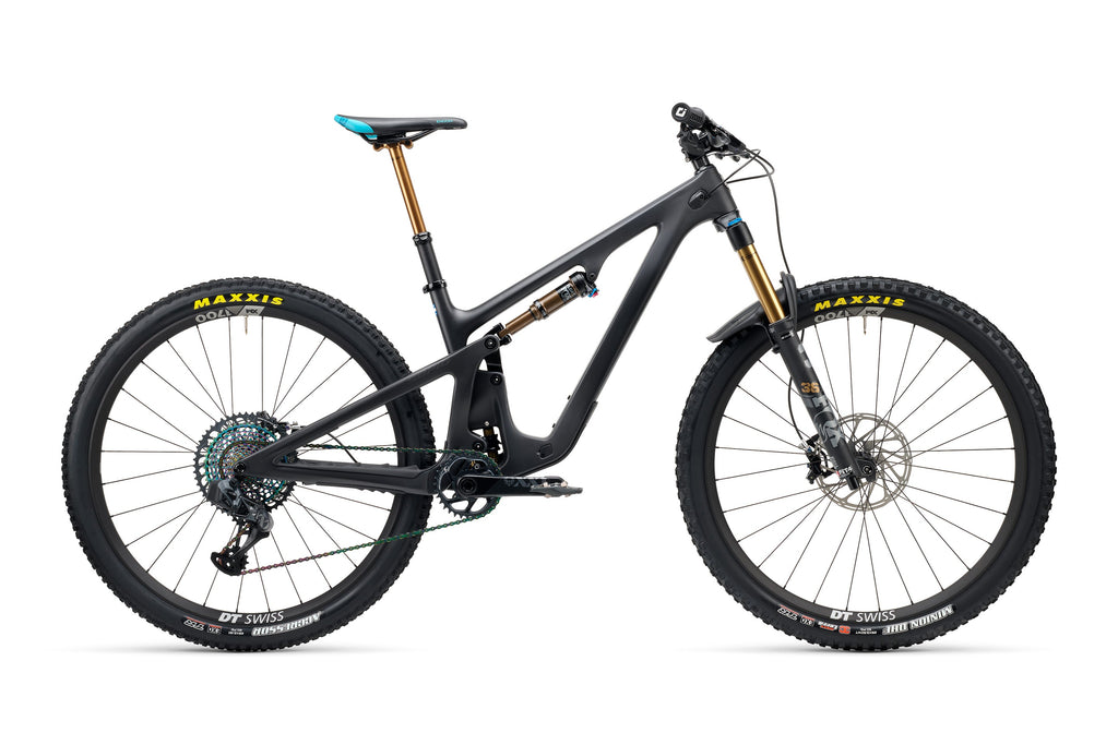 2023 Yeti SB140 Turq Series 29" Complete Mountain Bike - T4 Build, X-Large Raw Carbon