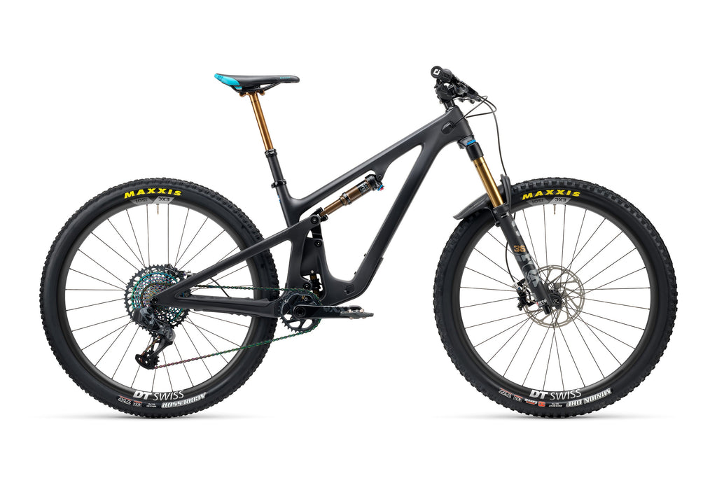 2023 Yeti SB140 Turq Series 29" Complete Mountain Bike - T4 Build, Large Raw Carbon