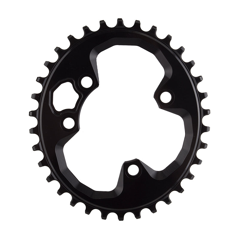 absoluteBLACK Oval 76 BCD Chainring for Rotor - 34t, 76 BCD, 4-Bolt, Narrow-Wide, Black