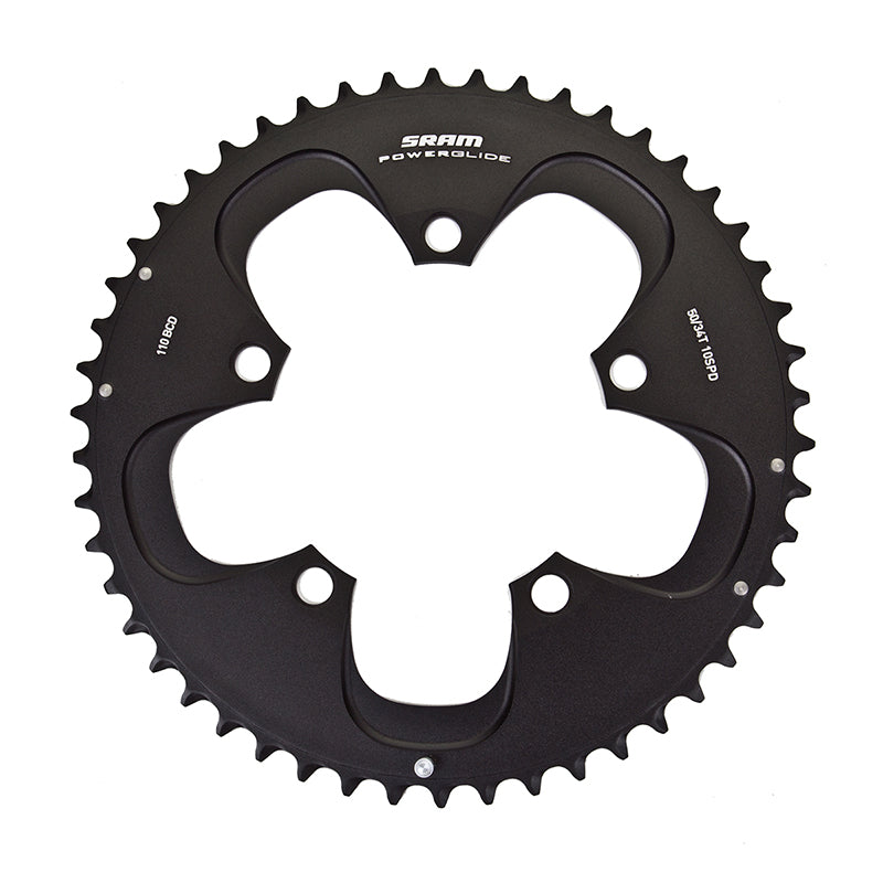 SRAM Red/Force 50T 110mm Black Chainring , Use with 34T