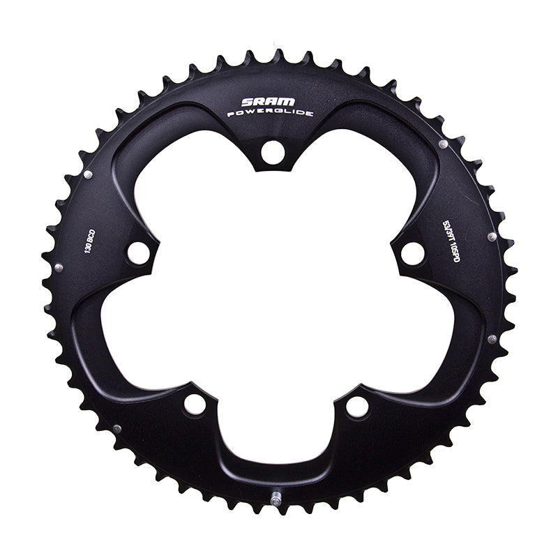 SRAM Red/Force 10-Speed 53T 130mm Black Chainring, Use with 39T