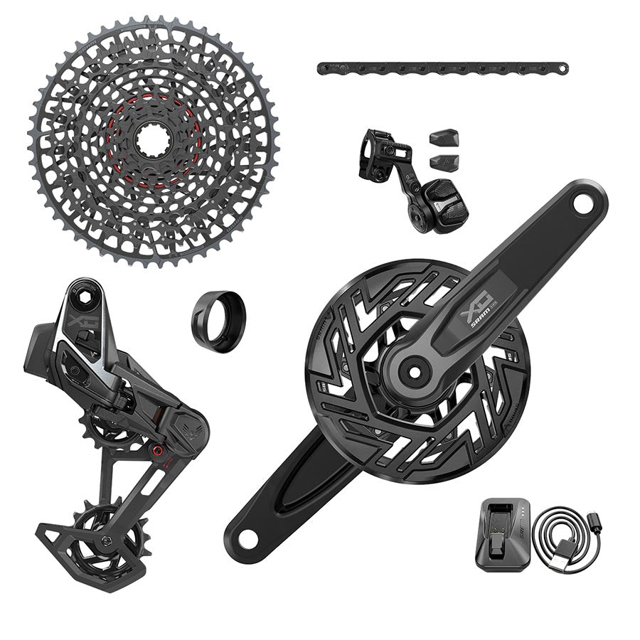 SRAM X0 Eagle T-Type Ebike Brose Transmission AXS Groupset - 36T, Derailleur, Shifter, 10-52t Cassette, Clip-On Guard, Arms not included