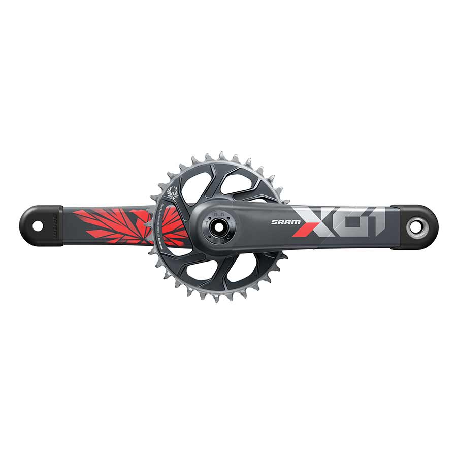 SRAM X01 Eagle Boost Crankset - 175mm, 12-Speed, 32t, Direct Mount, DUB Spindle Interface, Lunar/Oxy Red, C2
