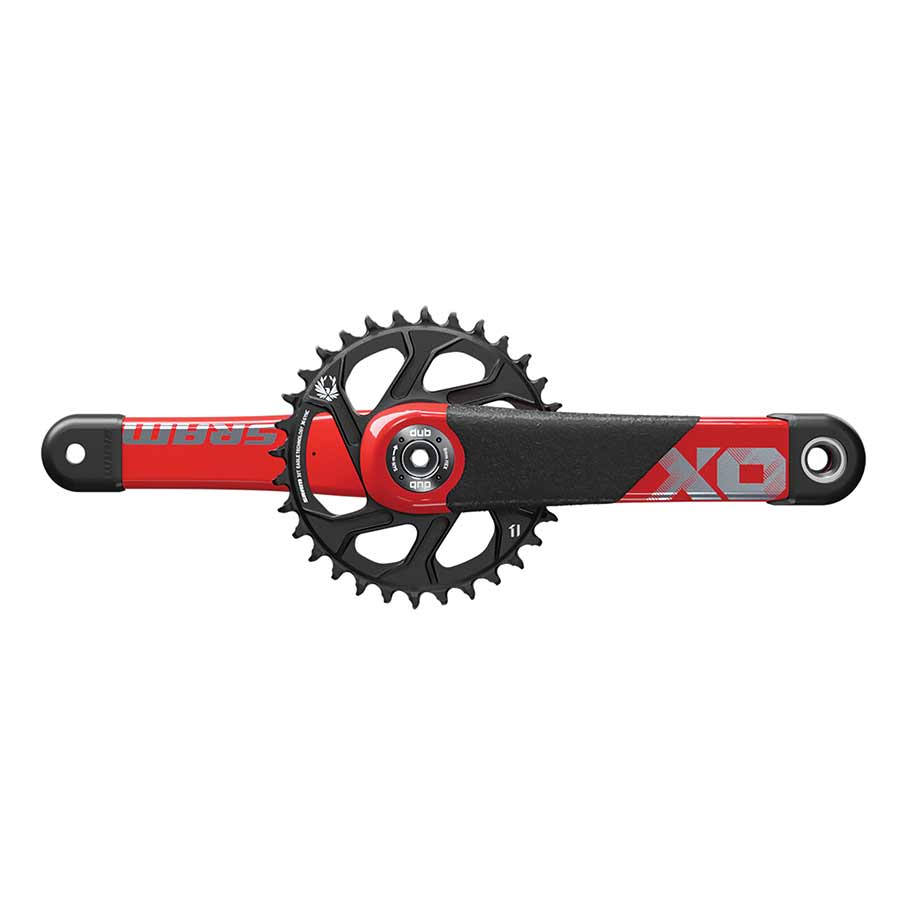 SRAM X01 All Downhill Crankset - 165mm, 10/11-Speed, 34t, Direct Mount, DUB Spindle Interface, Red, B1