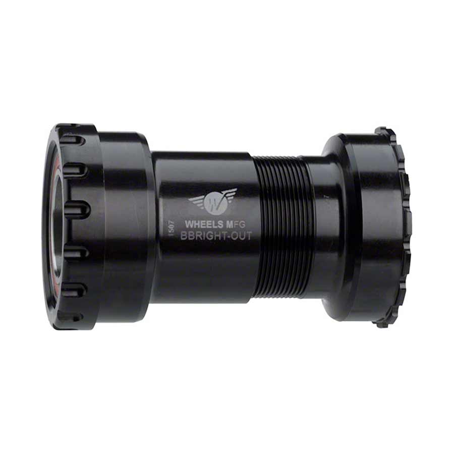 Wheels Manufacturing BBright Press-Fit to SRAM Bottom Bracket with Angular Contact Bearings, Black Cups