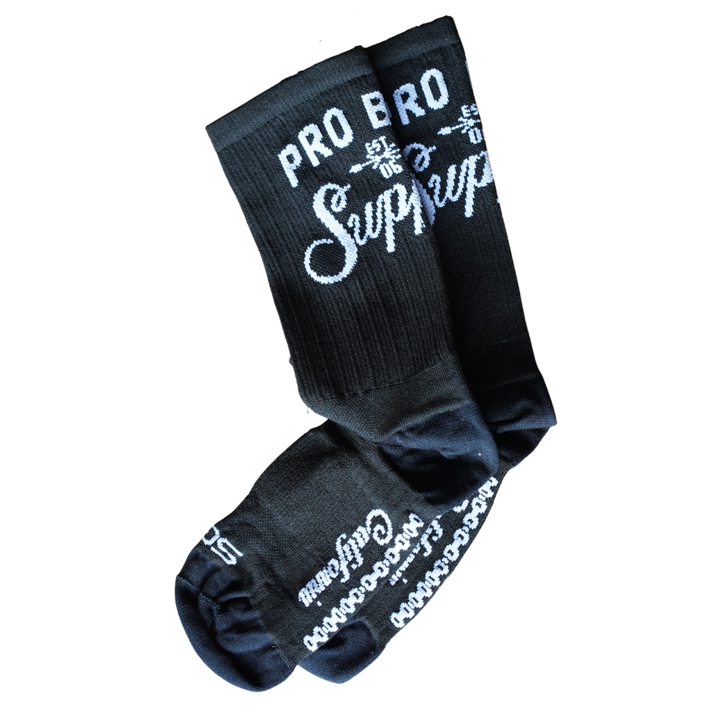 2022 Pro Bike Supply Black Socks by SGX - Small/Medium