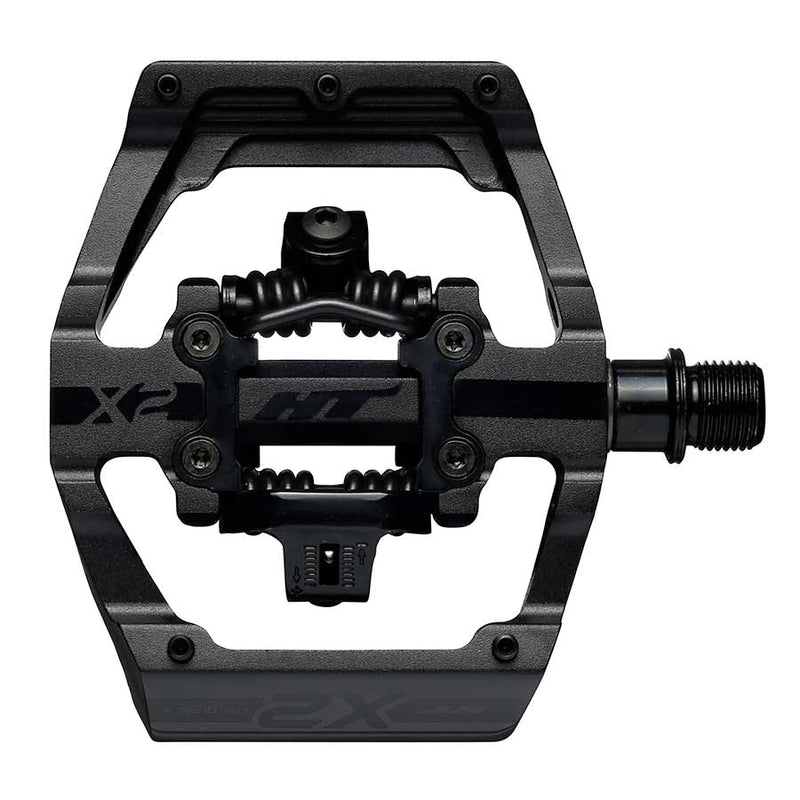 HT Pedals X2 Clipless Platform Pedals CrMo - Stealth Black
