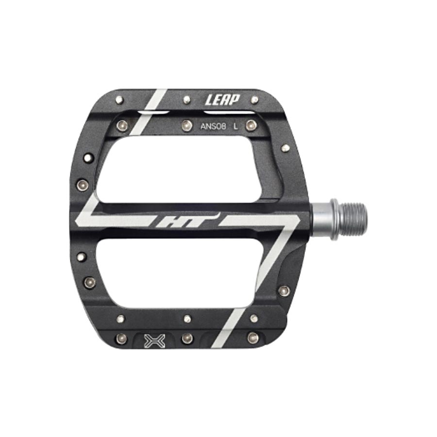 HT Components ANS08 Leap Platform Pedals Body: Aluminum Spindle: Cr-Mo 9/16 Black Pair