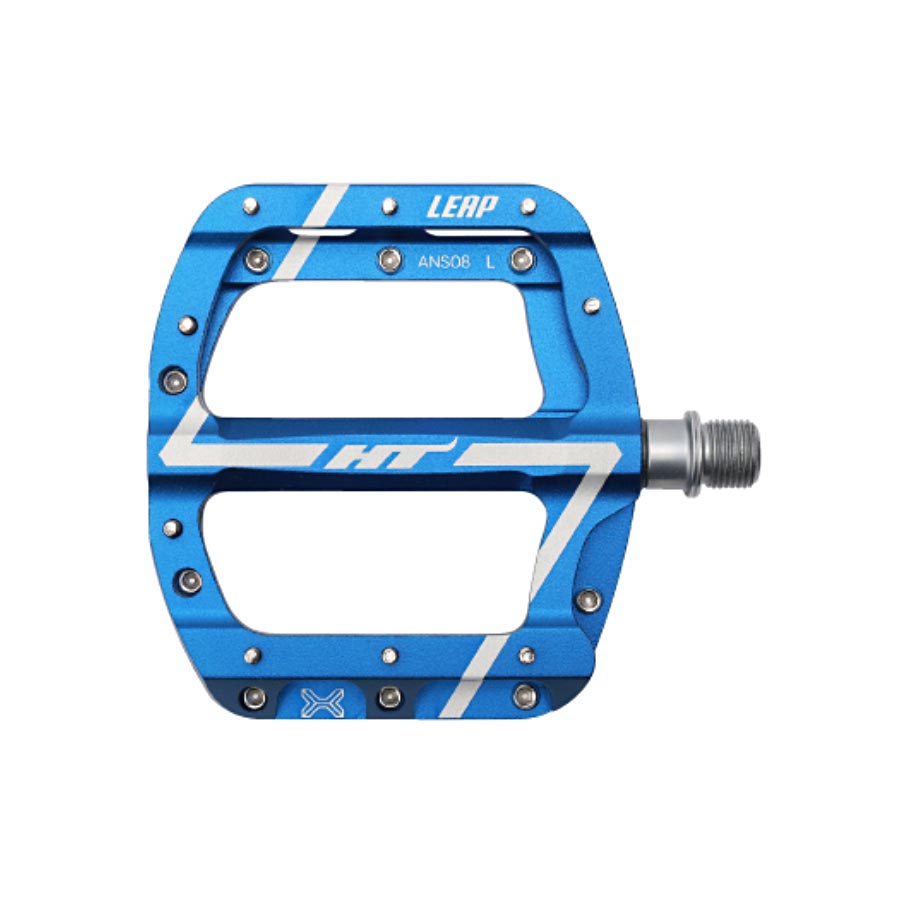 HT Components ANS08 Leap Platform Pedals Body: Aluminum Spindle: Cr-Mo 9/16 Blue Pair