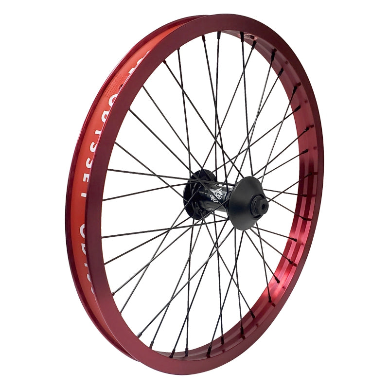 Odyssey Hazard Lite Front Wheel - 20", 3/8" x 100mm, Rim Brake, Anodized Red, Clincher