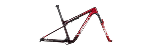 2023 Specialized S-Works Epic World Cup 29" Mountain Frameset - X-Small, Gloss Red Tint / Flake Silver Granite / Metallic White Silver