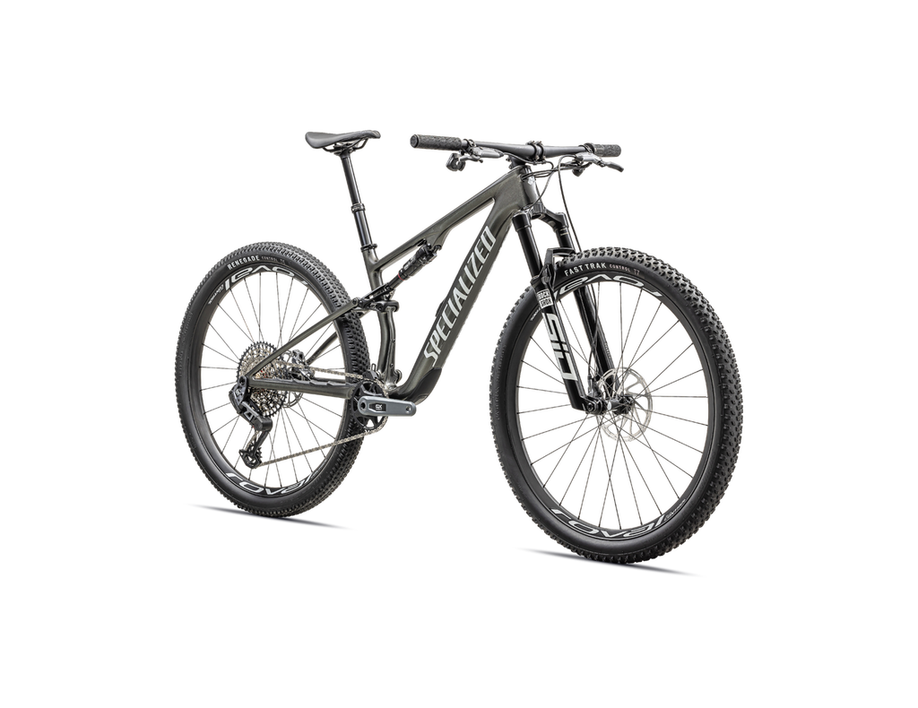 2024 Specialized EPIC 8 Expert Mountain Bike - Medium, Gloss Carbon/Black Pearl White