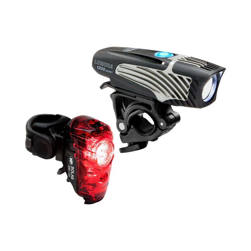 NiteRider Lumina 1200 Boost Headlight and Solas 250 Taillight Set