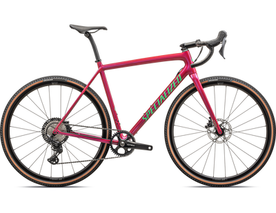 2024 Specialized Crux Comp Carbon Gravel Bike - 61Cm, Gloss Vivid Pink/Electric Green