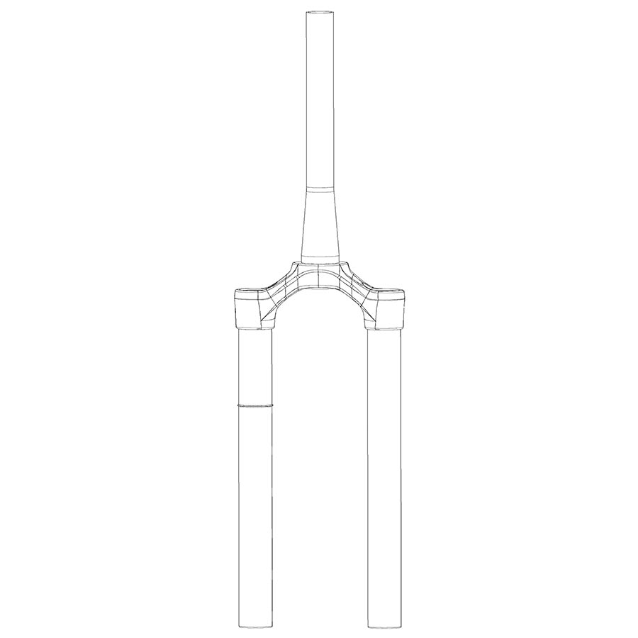 RockShox CSU - DebonAir, 27.5", 15x110mm, 37mm OS, Tapered Steerer, Pike (B1-B2), Pike Select/Select+ (2020), Diffusion Black