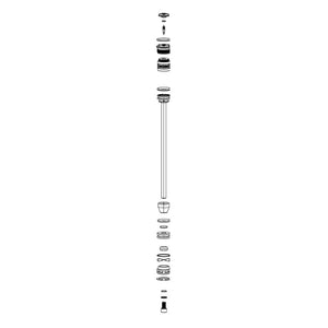 RockShox Spring Internals Left, Bluto, 26", 120mm, Solo Air