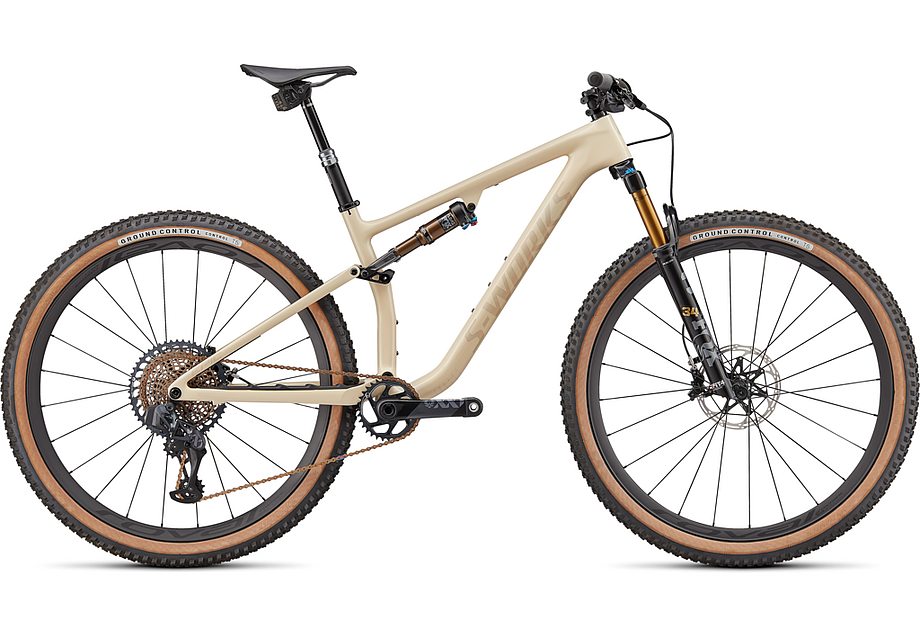 2022 Specialized S-Works Epic Evo 29" Carbon Mountain Bike - Medium, GLOSS SAND / SATIN RED GOLD TINT