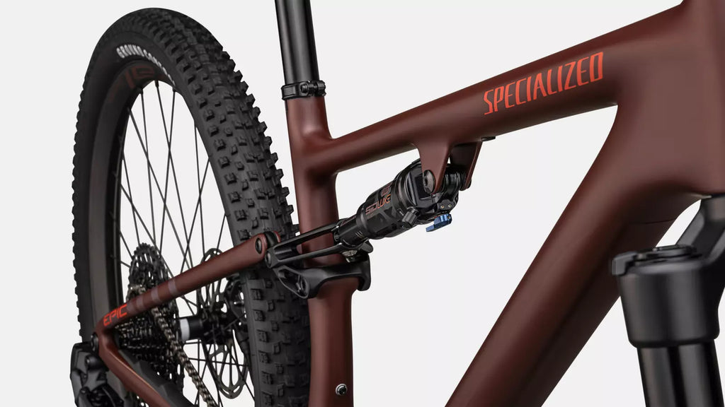 2023 Specialized Epic EVO Expert 29" Carbon Mountain Bike - Medium, Satin Rusted Red/Blaze/Pearl