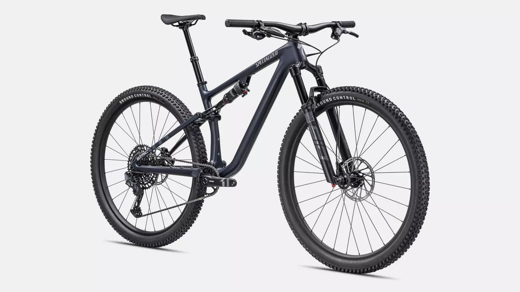 2023 Specialized Epic Evo Comp 29" Carbon Mountain Bike - X-Large, Satin Dark Navy/Dove Grey/Pearl