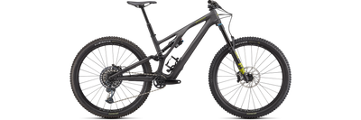 2022 Specialized Stumpjumper Evo Expert 29" Carbon Mountain Bike - S1, Satin Carbon / Olive Green / Black