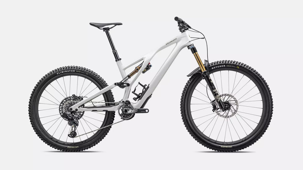 2023 Specialized Stumpjumper EVO Pro MX 29" Carbon Mountain Bike - S1, Gloss Dune White / Taupe