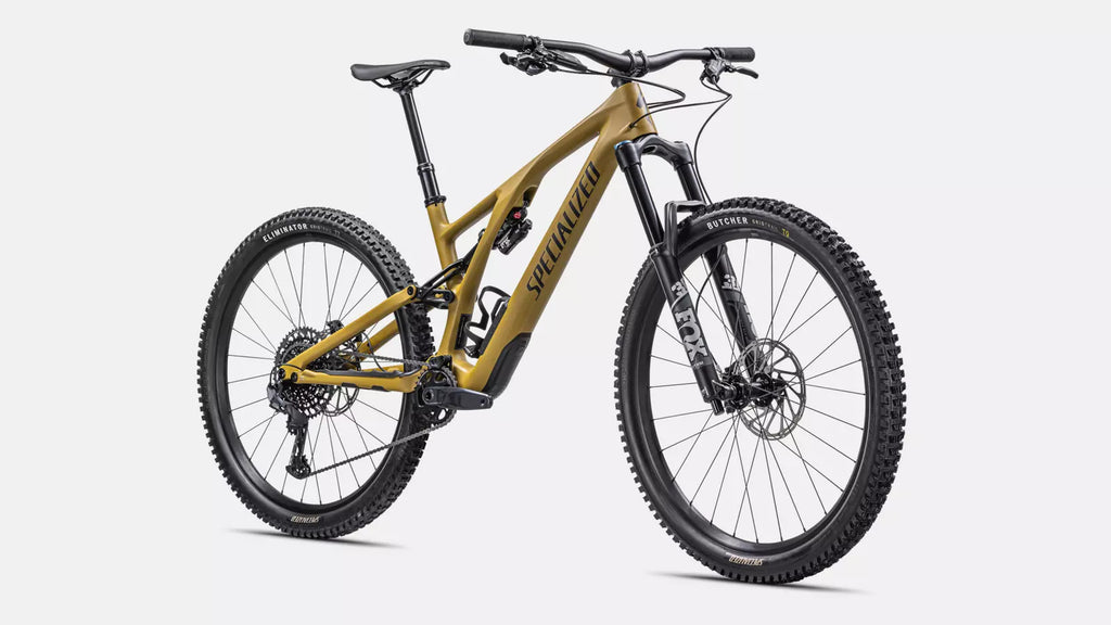 2023 Specialized Stumpjumper EVO Comp 29" Carbon Mountain Bike - S3, Satin Harvest Gold / Midnight Shadow