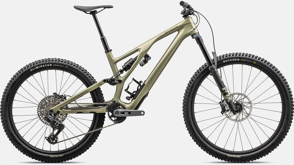 2024 Specialized Stumpjumper EVO Expert 29" Carbon Mountain Bike - s4, SATIN METALLIC SPRUCE / DARK MOSS GREEN