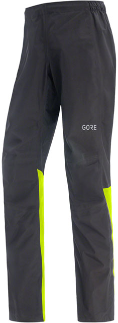 GORE GORE-TEX Paclite Pants - Black/Neon, Large, Men's