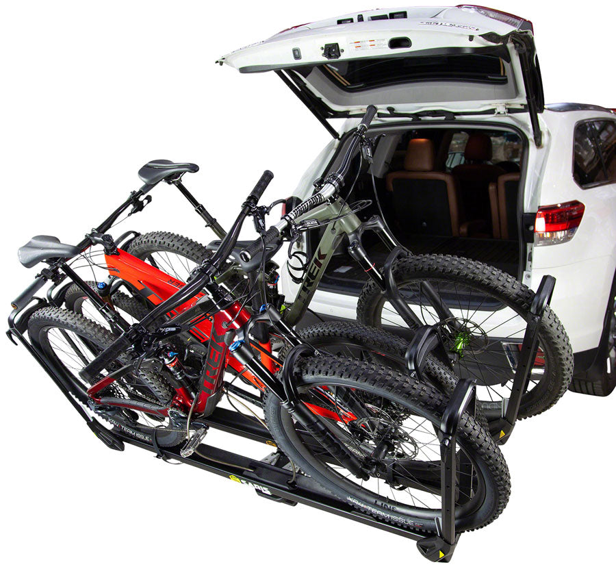 Saris MHS 2-Bike Hitch Rack Base - 2" Receiver, Up to 3 Bike, Standard Bike Trays / Add-On Trays Sold Separately, Black