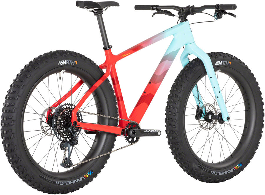Salsa Beargrease Carbon X01 Fat Tire Bike - 27.5" Carbon Red/Teal Fade Small