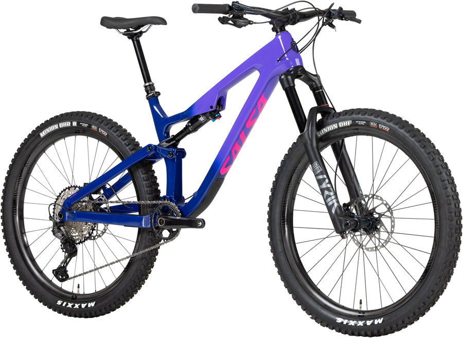 Salsa Rustler Carbon XT Bike - 27.5", Carbon, Purple Fade, Medium