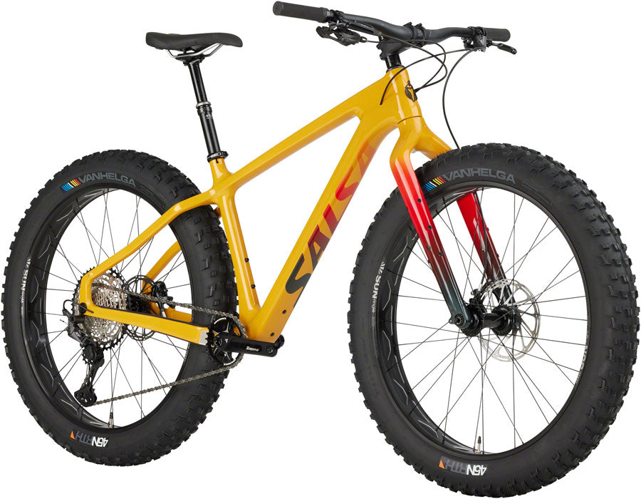 Salsa Beargrease Carbon XT Fat Bike - 27.5" Carbon Yellow X-Large
