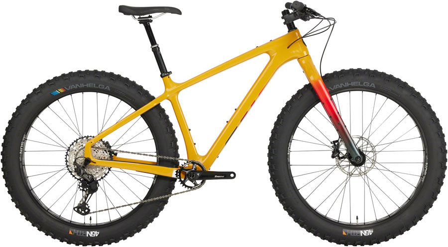 Salsa Beargrease Carbon XT Fat Bike - 27.5", Carbon, Yellow, Large