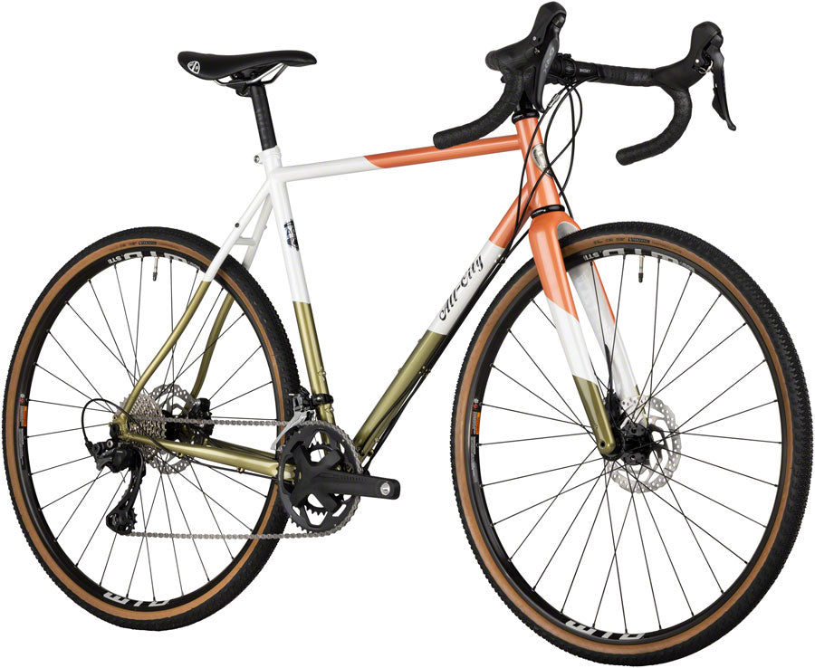 All-City Cosmic Stallion Bike - 700c, Steel, Rival AXS Wide, Black/Brick/Bronze, 55cm