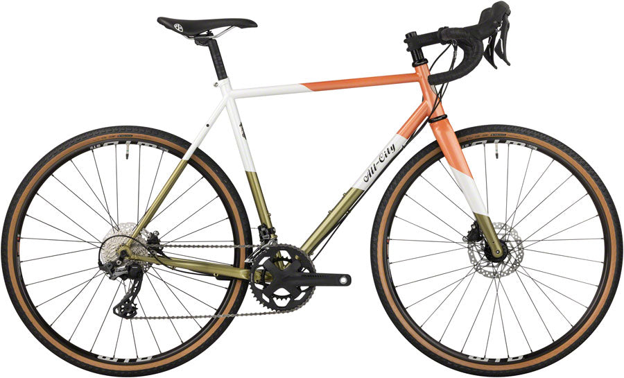All-City Cosmic Stallion Bike - 700c, Steel, Rival AXS Wide, Black/Brick/Bronze, 55cm