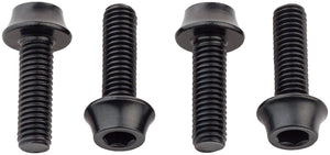 Wolf Tooth Water Bottle Cage Bolts - Set/4 Aluminum Black