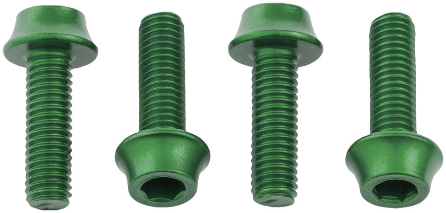 Wolf Tooth Water Bottle Cage Bolts - Set/4 Aluminum Green