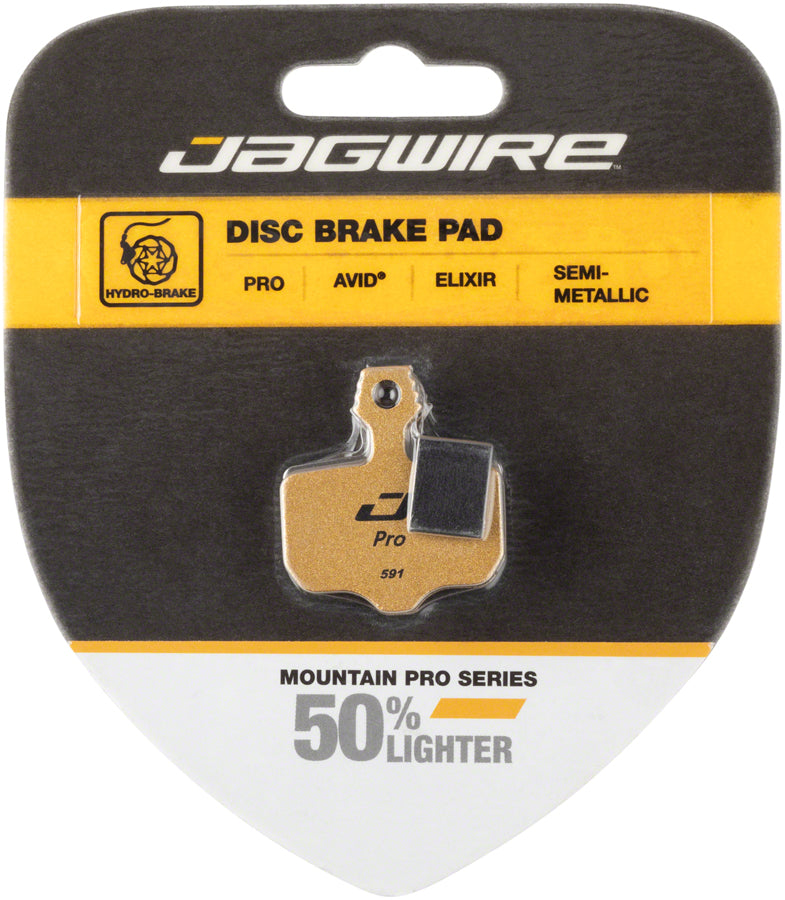 Jagwire Mountain Pro Alloy Backed Semi-Metallic Disc Pads for Avid Elixir R, CR Mag, 1, 3, 5, 7, 9, X.O, XX, World Cup