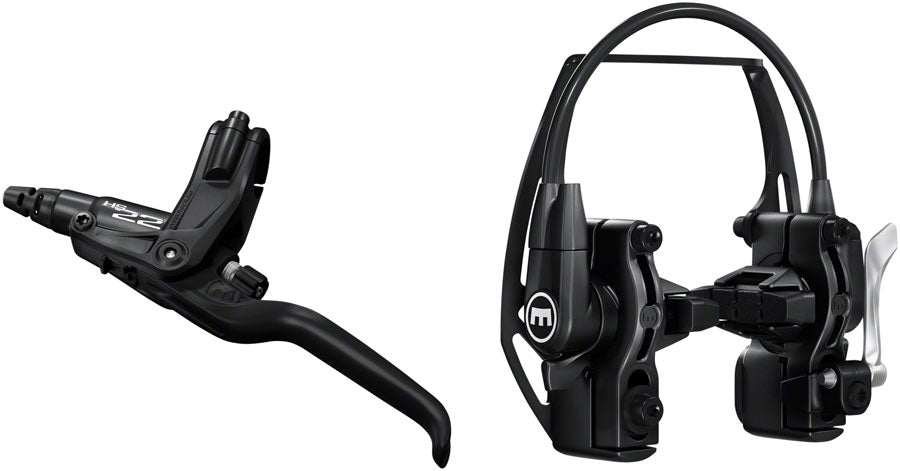 Magura HS22 Linear Pull Brake and Lever - Front or Rear, 3-Finger Lever Blade, Easy Mount, Black