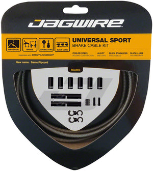 Jagwire Universal Sport Brake Cable Kit, Sterling Silver